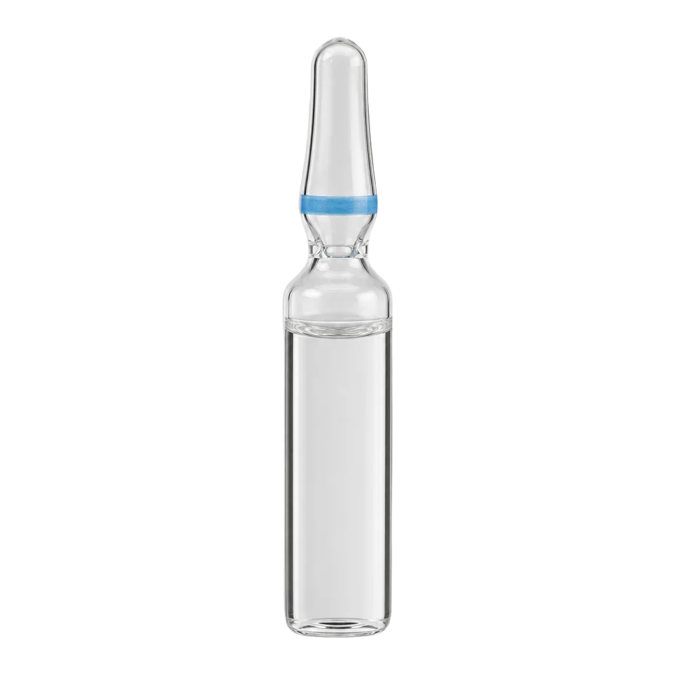 Ampoule containing solution for injection